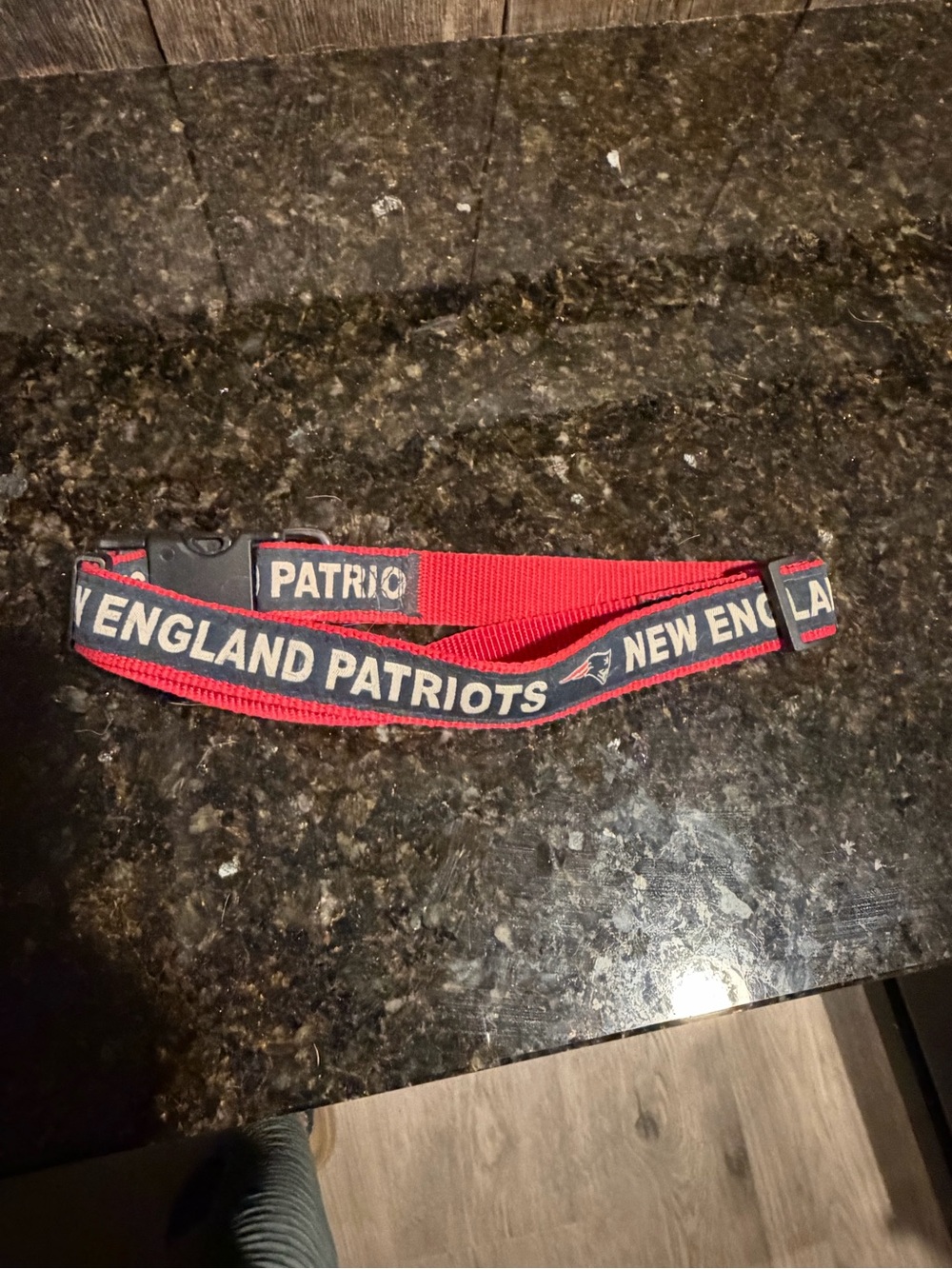 Red & Navy Patriots Dog Collar